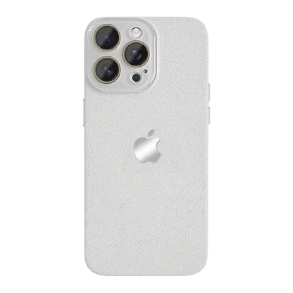 Lychee Texture Leather Phone Case - White