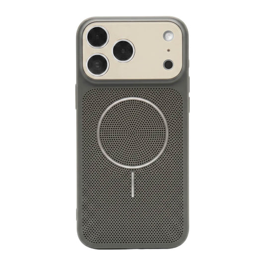 Macaron Heat Dissipation MagSafe Phone Case - Gray