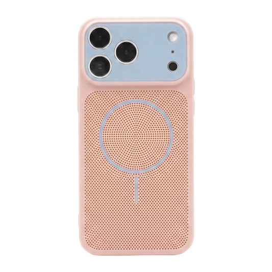 Macaron Heat Dissipation MagSafe Phone Case - Pink