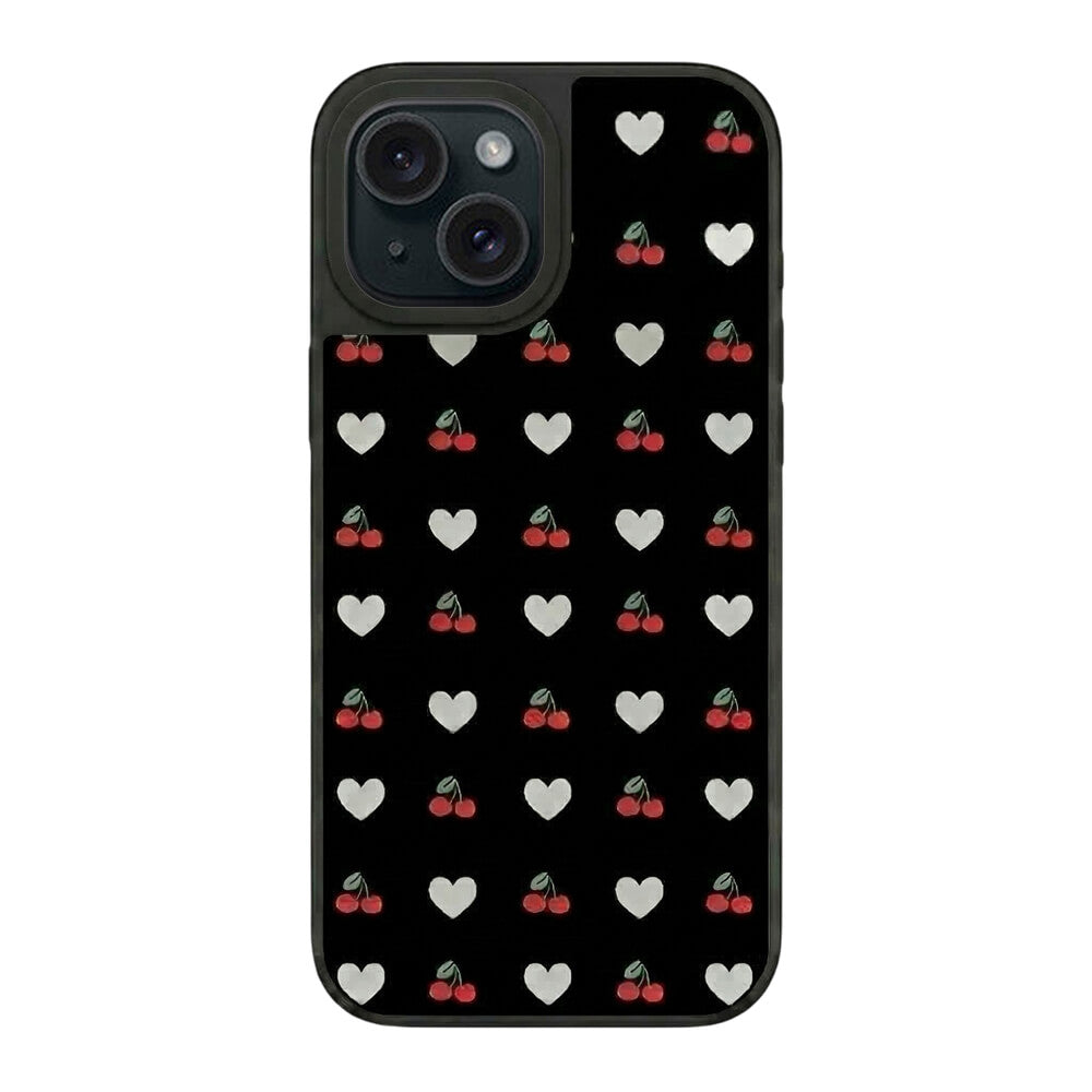Mirror Heart Phone Case - Cherry