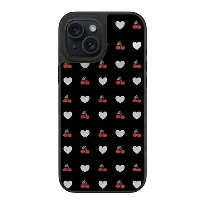 Mirror Heart Phone Case - Cherry