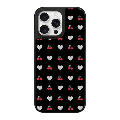 Mirror Heart Phone Case - Cherry