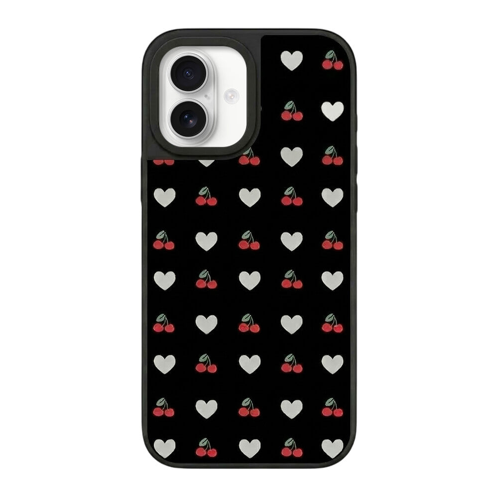 Mirror Heart Phone Case - Cherry
