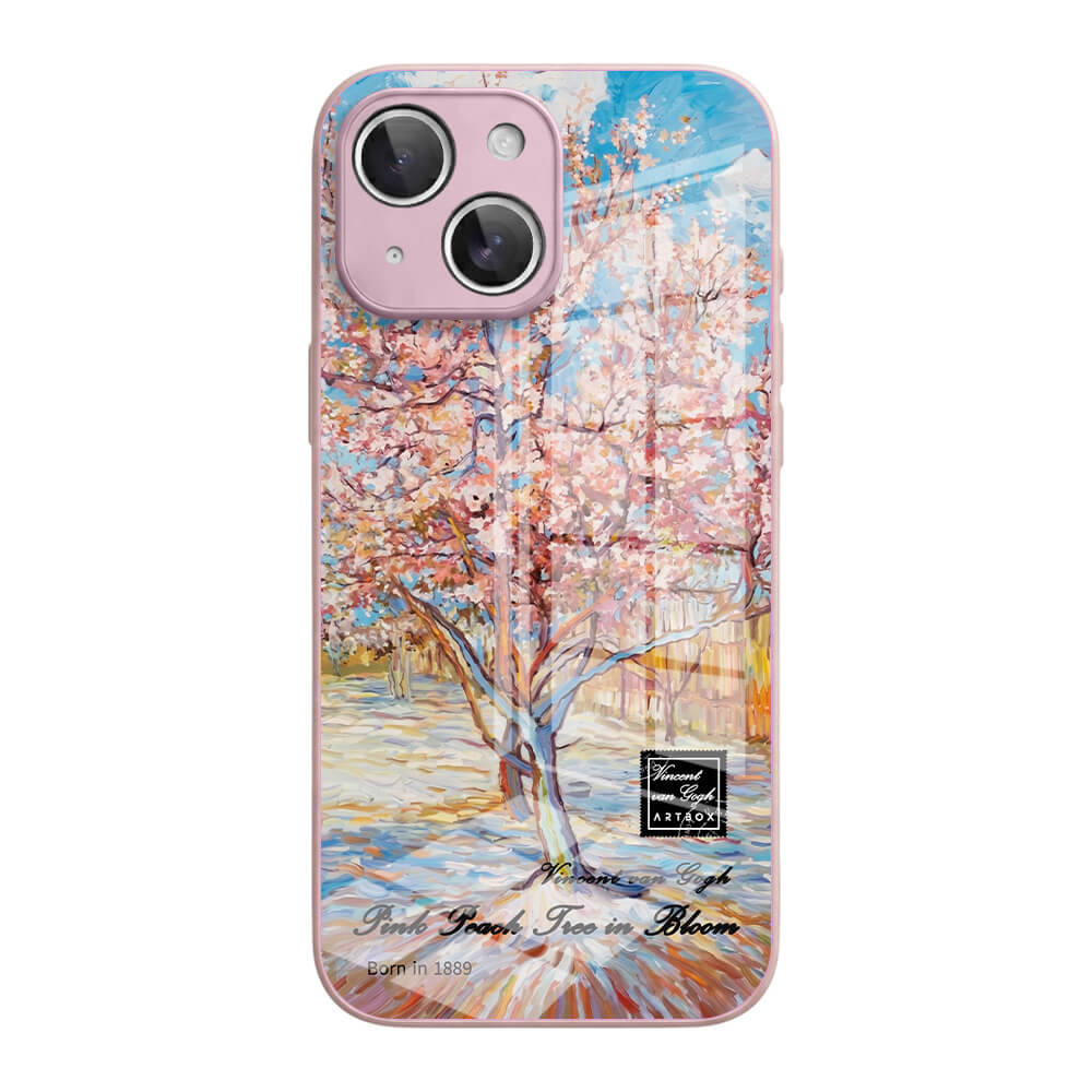 Pink Peach Tree in Bloom - iPhone Case