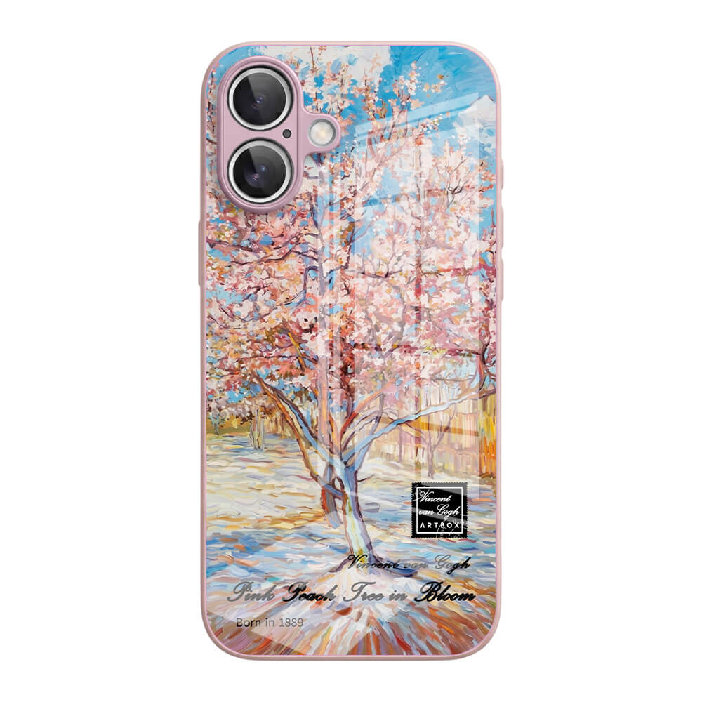 Pink Peach Tree in Bloom - iPhone Case