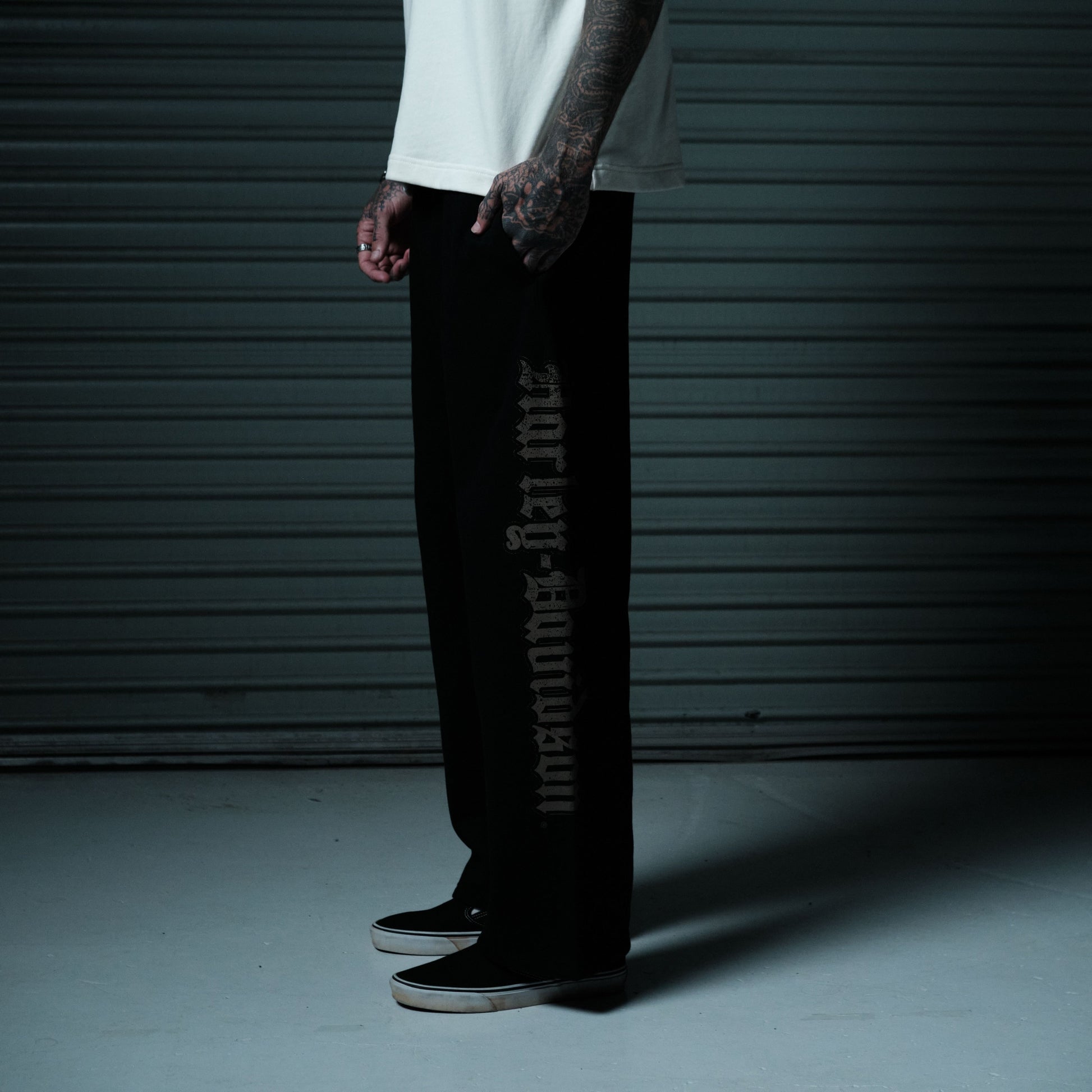 Twin Razor Trackpant Jet Black
