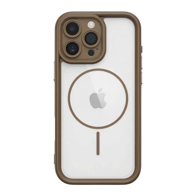 Side Mesh Airbags MagSafe Phone Case - Khaki