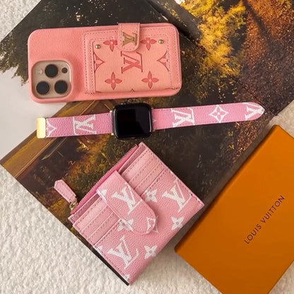 Luxury Leather Card Holder Phone Case for iPhone 14-16