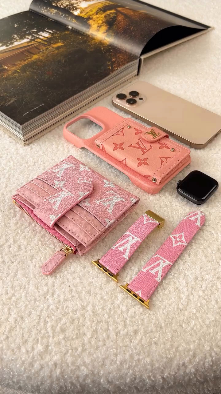 Luxury Leather Card Holder Phone Case for iPhone 14-16