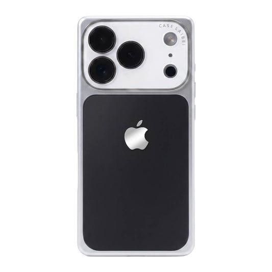 Square Crystal Lens Gradient Phone Case - Black