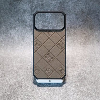 Stamped Leather Phone Case For iPhone 12-17