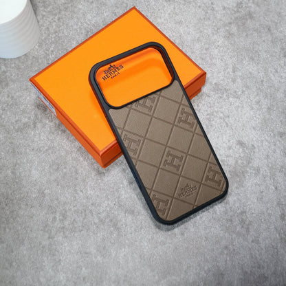 Stamped Leather Phone Case For iPhone 12-17