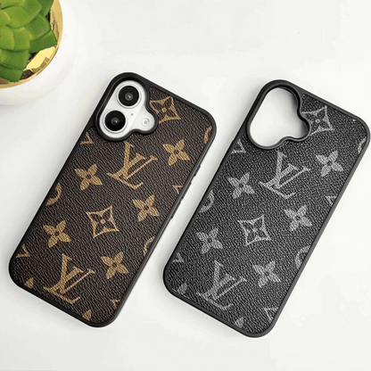 Luxury Brand Leather Case For iPhone 12-17