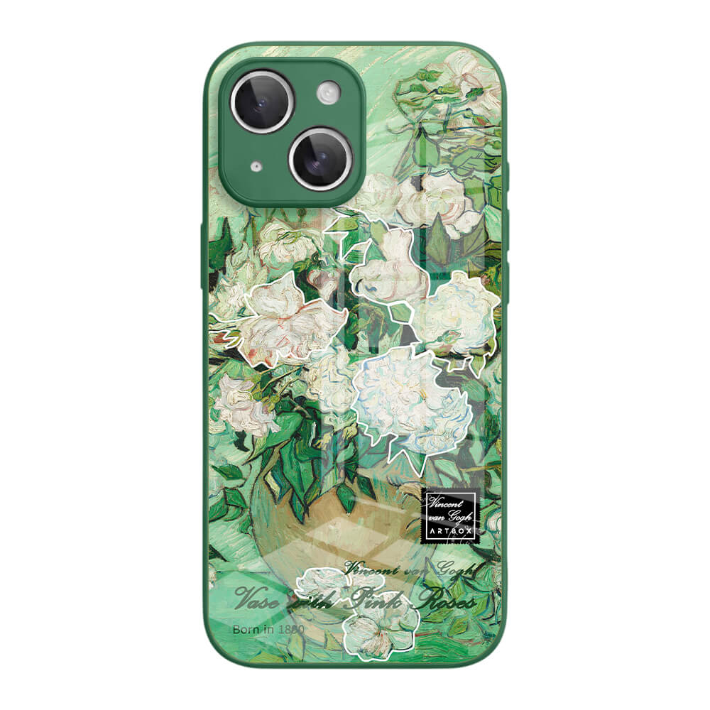 Vase with Pink Roses - iPhone Case