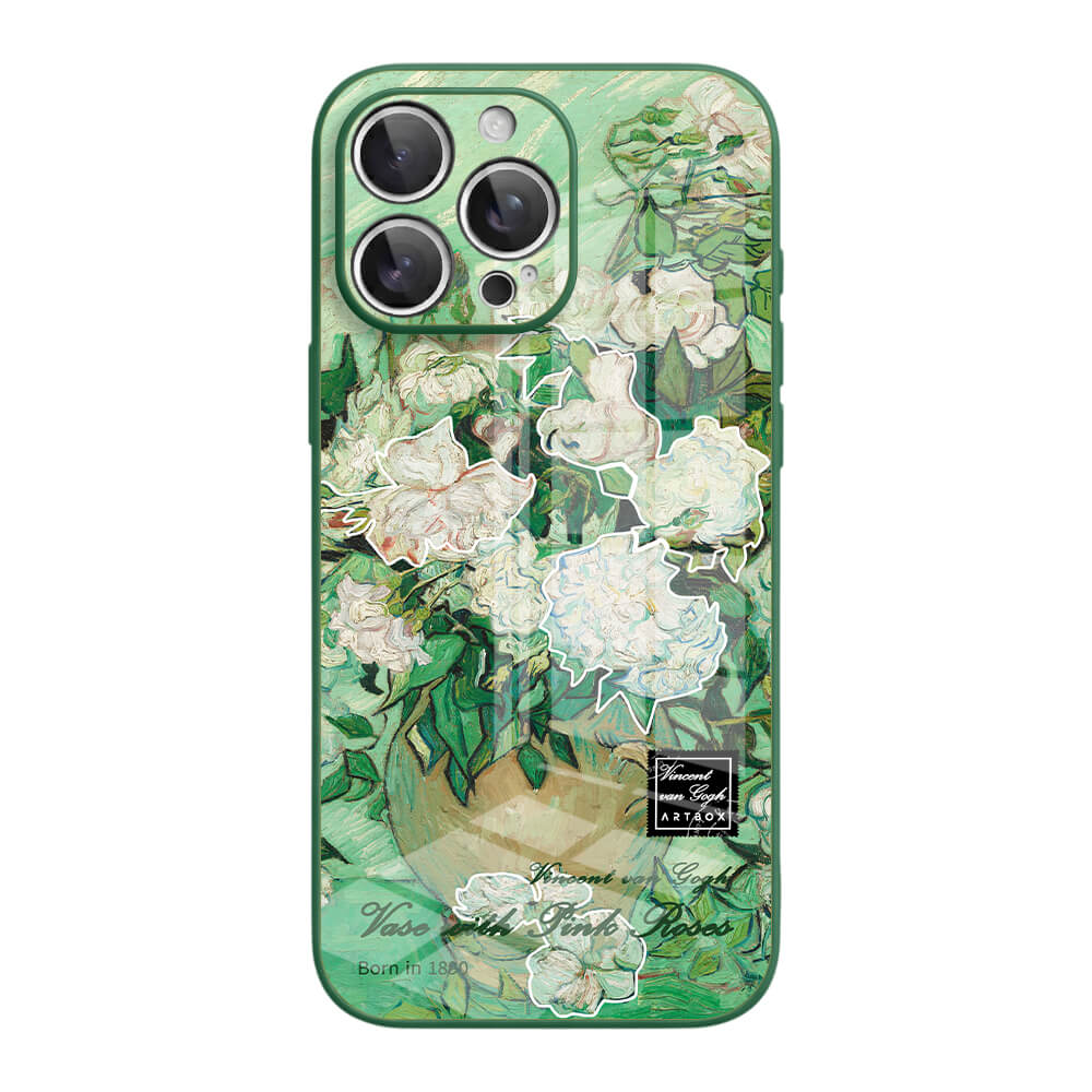 Vase with Pink Roses - iPhone Case