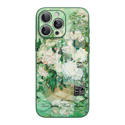 Vase with Pink Roses - iPhone Case