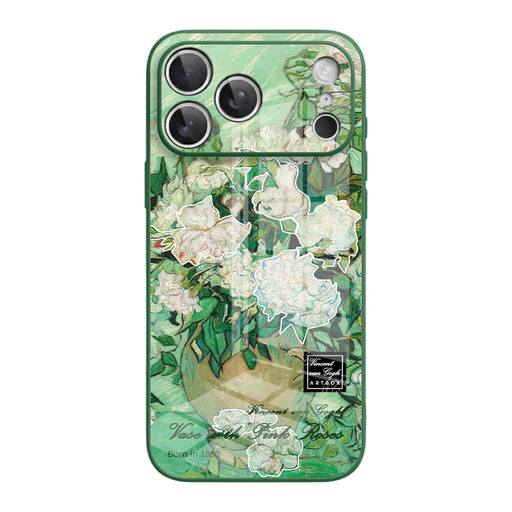 Vase with Pink Roses - iPhone Case