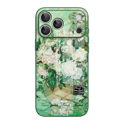 Vase with Pink Roses - iPhone Case