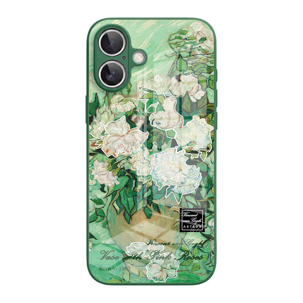 Vase with Pink Roses - iPhone Case
