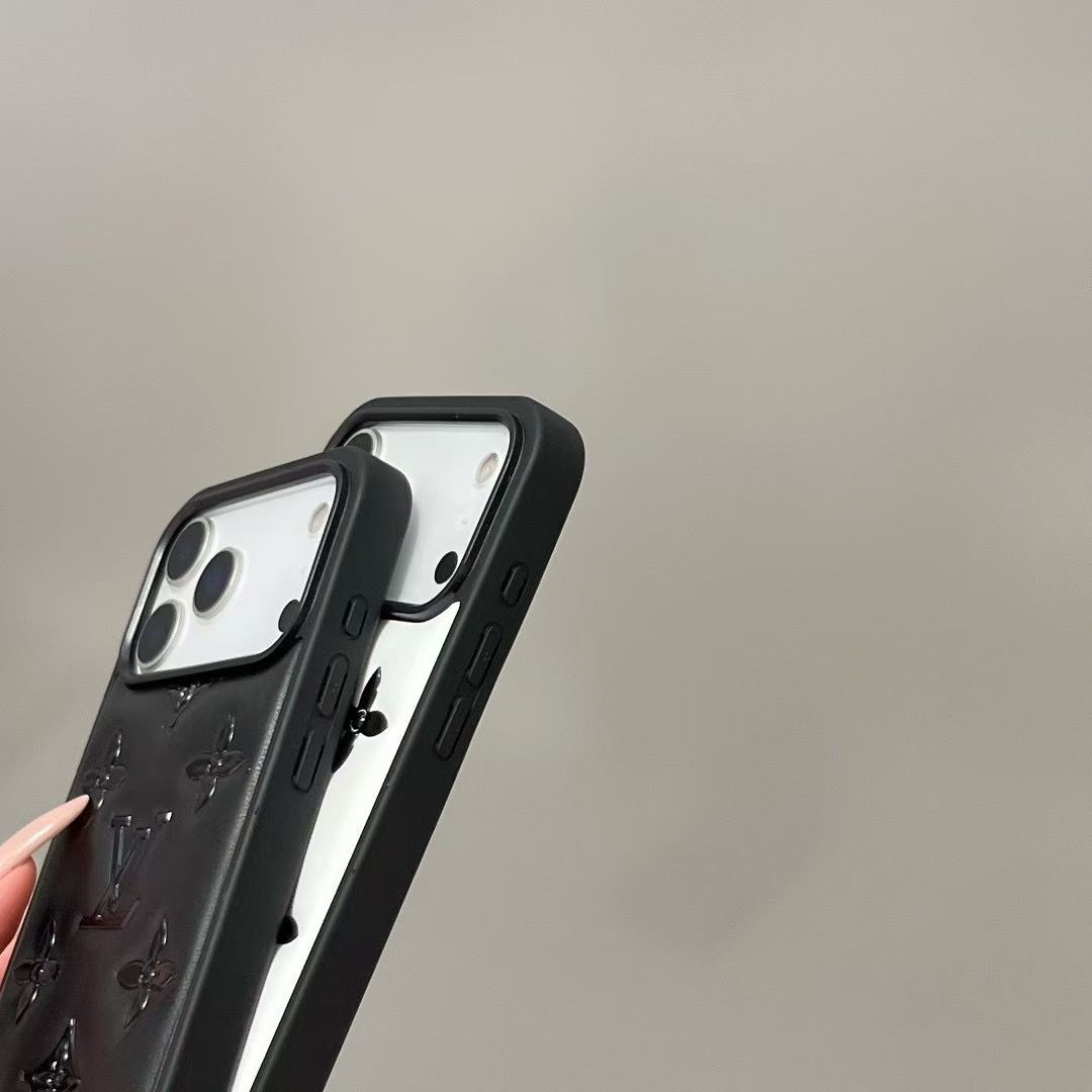 Luxury Monogram Designer Leather Cover For iPhone 14-17