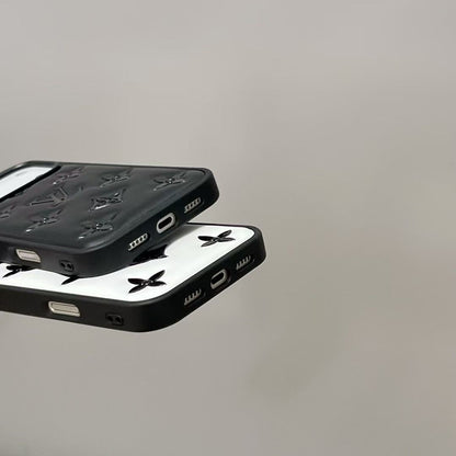 Luxury Monogram Designer Leather Cover For iPhone 14-17