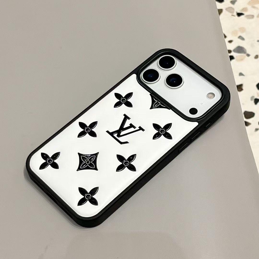 Luxury Monogram Designer Leather Cover For iPhone 14-17