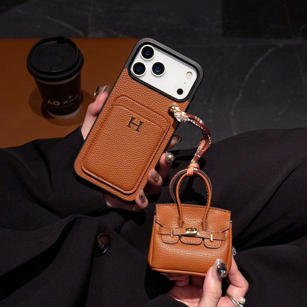 Luxury Phone Case with Air pods Case For iPhone 13-17