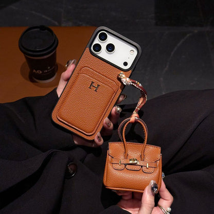 Luxury Phone Case with Air pods Case For iPhone 13-17