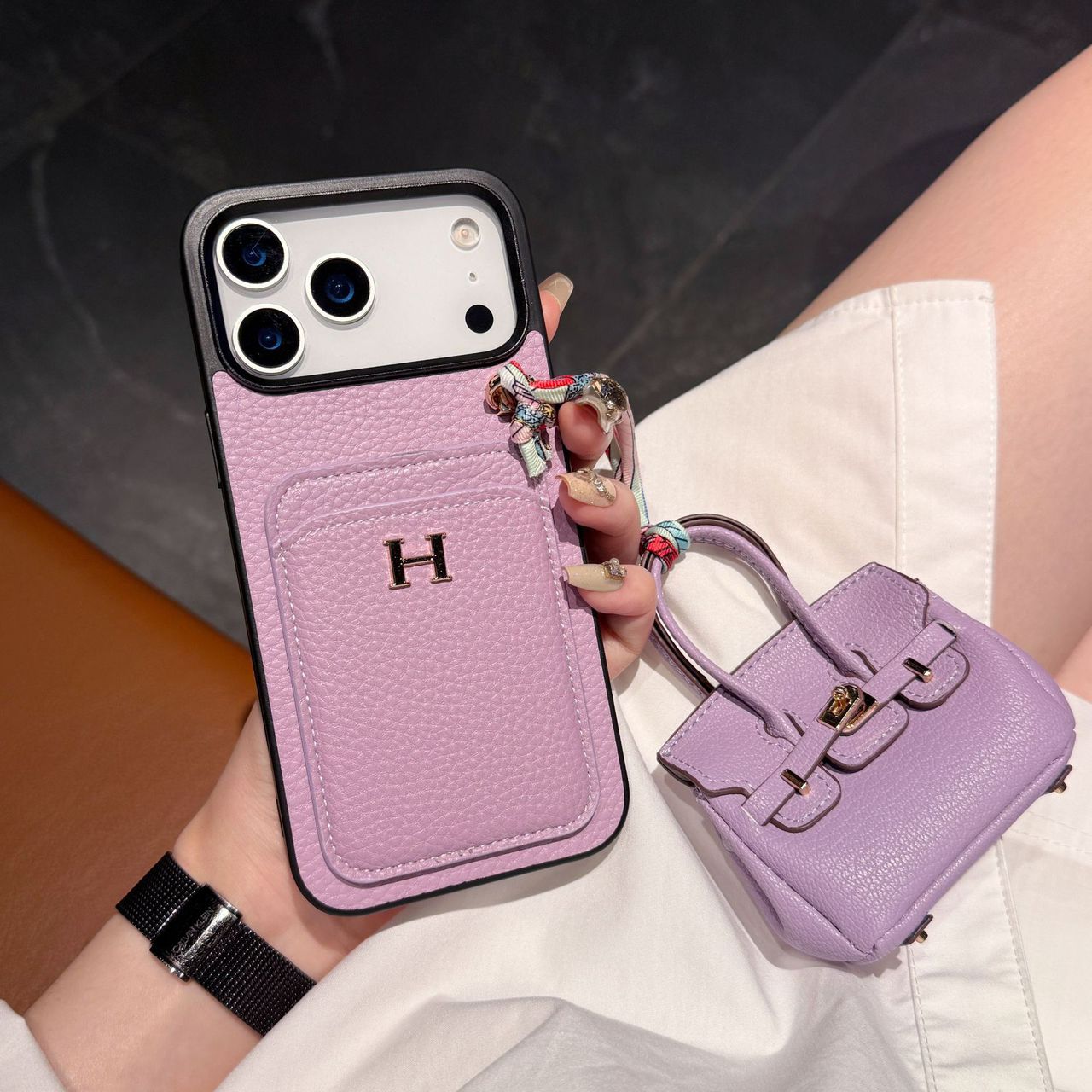 Luxury Phone Case with Air pods Case For iPhone 13-17