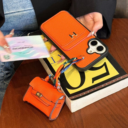 Luxury Phone Case with Air pods Case For iPhone 13-17