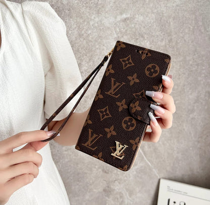 Premium Fashion Wallet Phone Case for iPhone 12-17