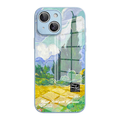 Wheat Field with Cypresses - iPhone Case