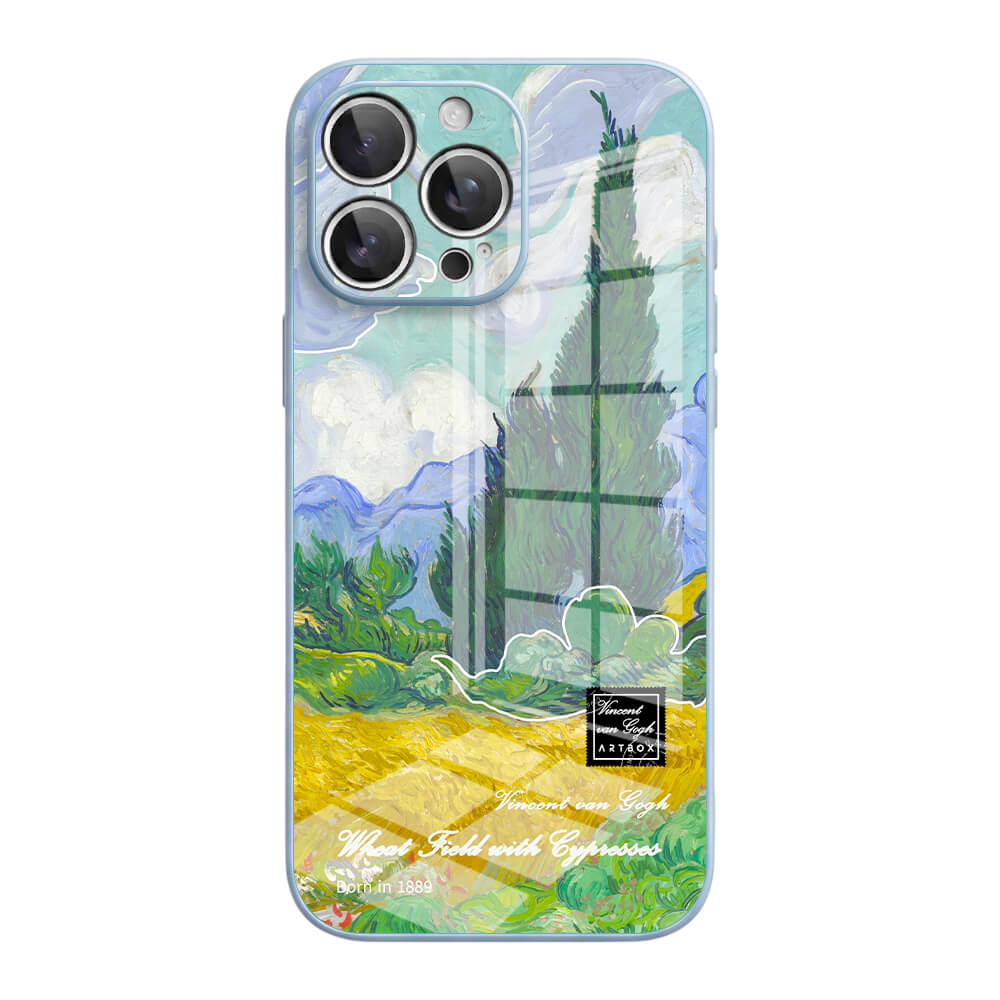 Wheat Field with Cypresses - iPhone Case