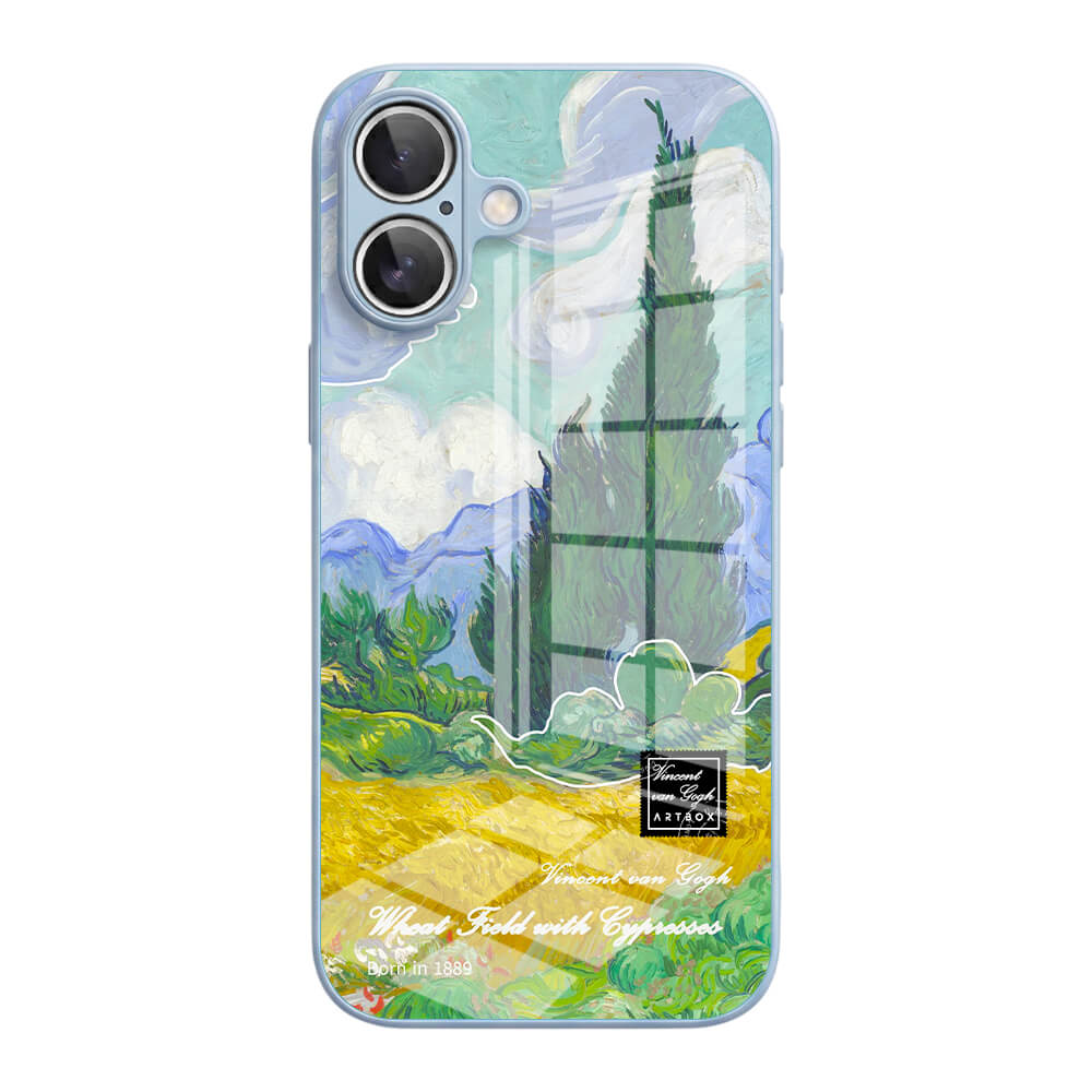 Wheat Field with Cypresses - iPhone Case
