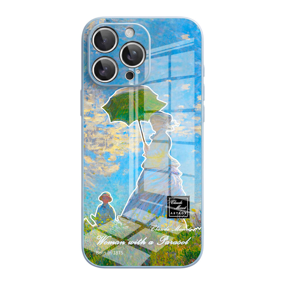 Woman with a Parasol - iPhone Case