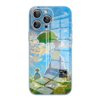 Woman with a Parasol - iPhone Case