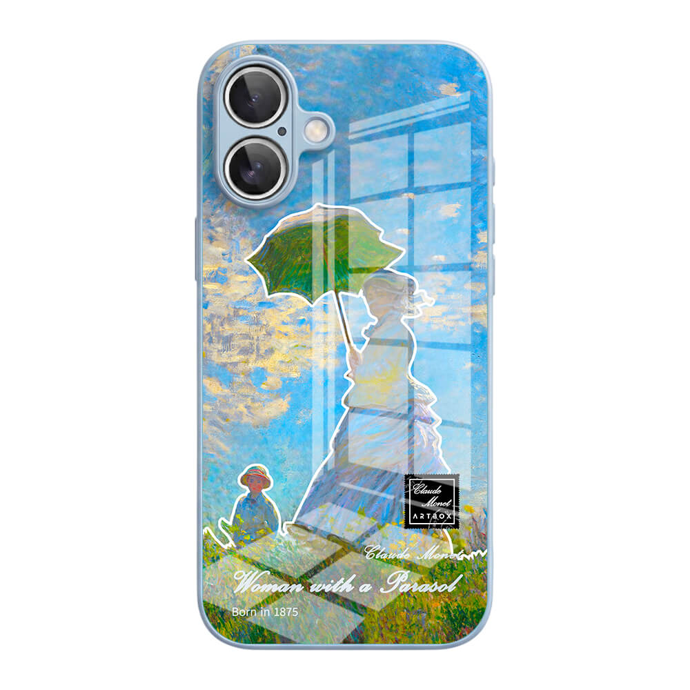 Woman with a Parasol - iPhone Case