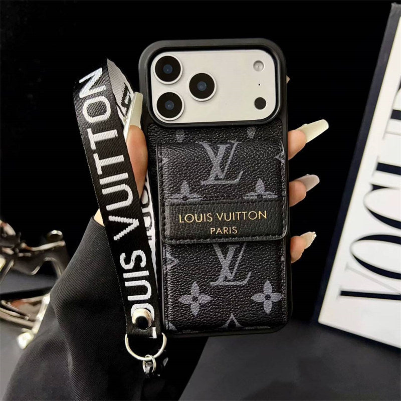 Luxury Phone Case with Card Slot for iPhone 12-17