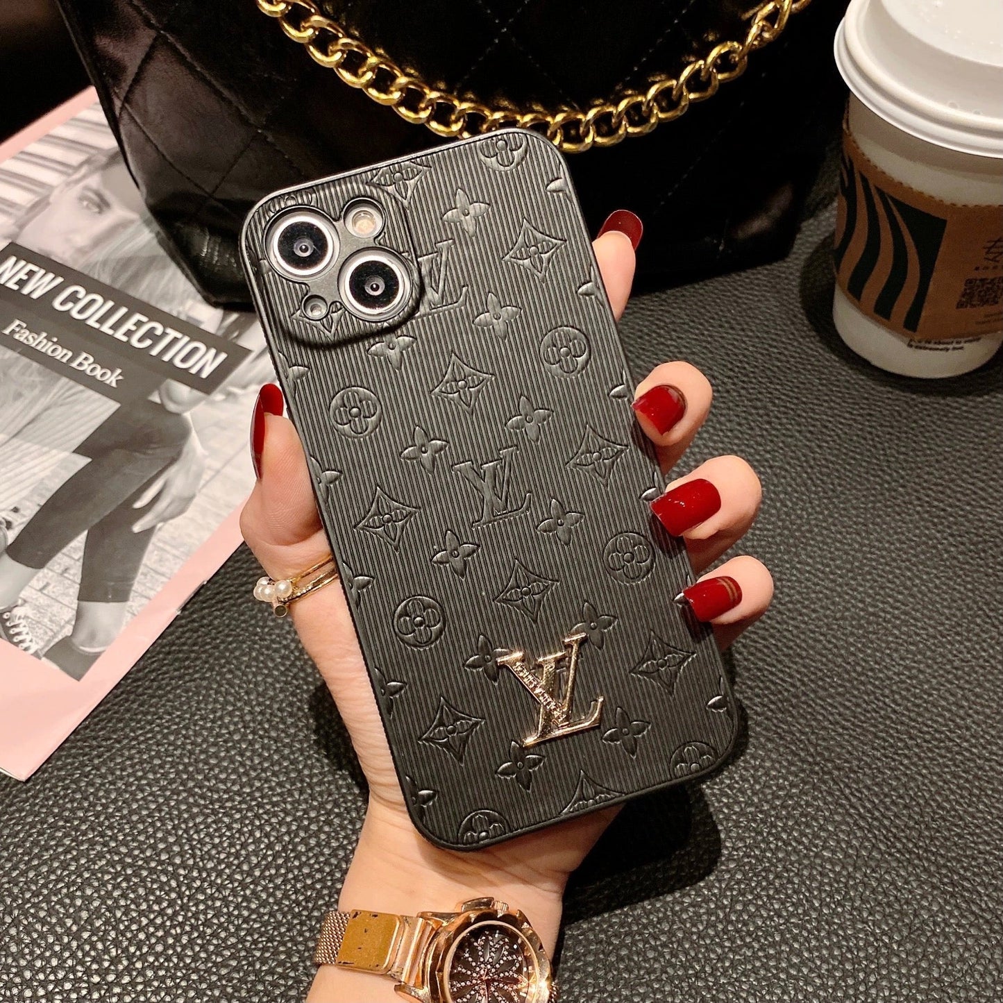Slim Leather Case for iPhone 12-16