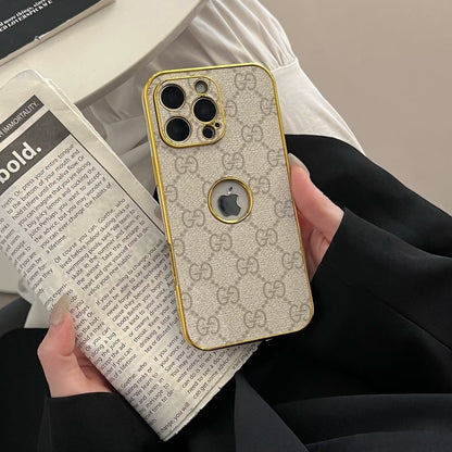 High Quality Frame Ophidia Leather Phone Case for iPhone 12-17