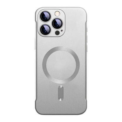 Borderless Frosted MagSafe Phone Case - Silver