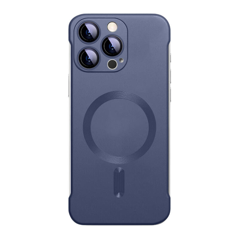 Borderless Frosted MagSafe Phone Case - Navy Blue