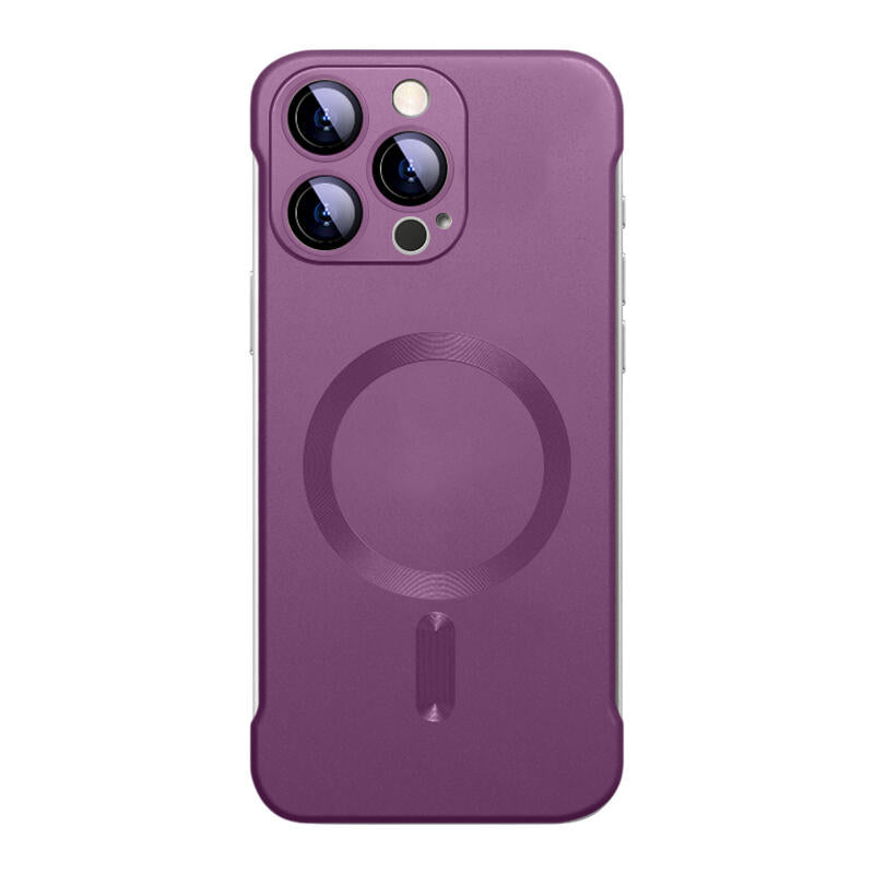 Borderless Frosted MagSafe Phone Case - Rose Red