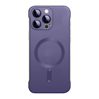 Borderless Frosted MagSafe Phone Case - Deep Purple