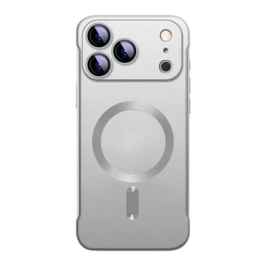 Borderless Frosted MagSafe Phone Case - Silver