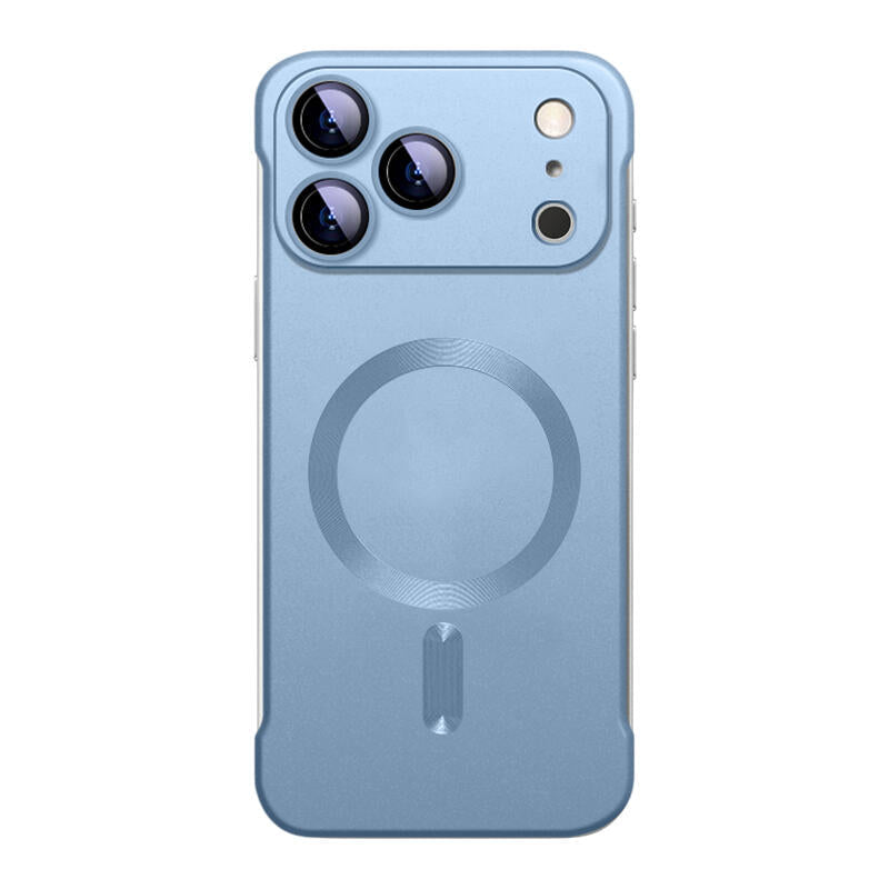 Borderless Frosted MagSafe Phone Case - Light Blue