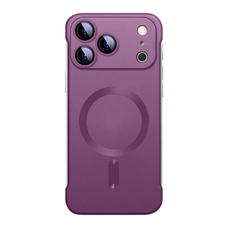 Borderless Frosted MagSafe Phone Case - Rose Red