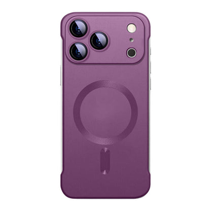 Borderless Frosted MagSafe Phone Case - Rose Red