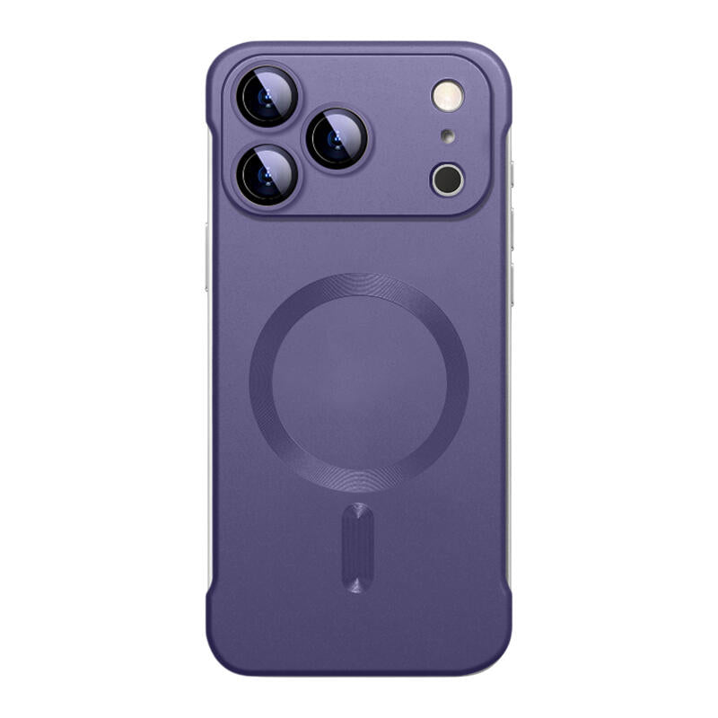 Borderless Frosted MagSafe Phone Case - Deep Purple