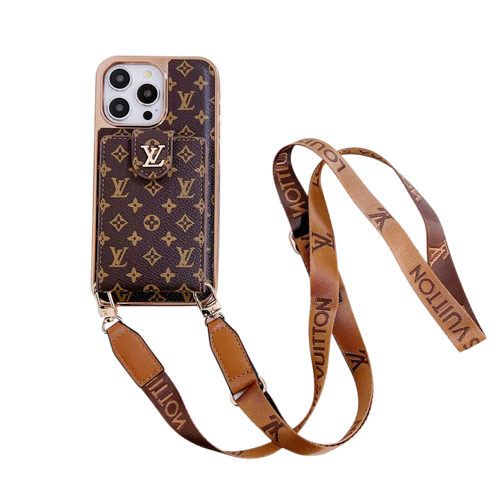 Luxury Brand Phone Case Card Holder Crossbody for iPhone 13-17